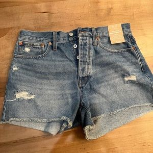 Madewell Relaxed Denim Shorts (Curvy)